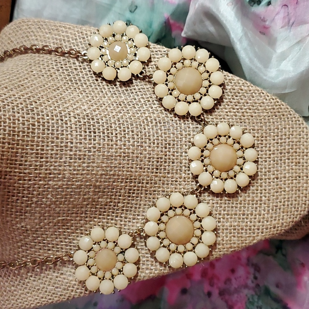 Pretty yellow statement necklace